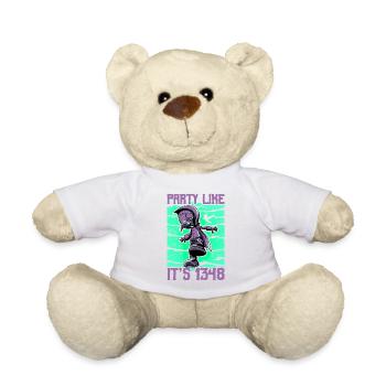 Horror Plague Doctor Film Festival Halloween Zombie - Teddy Bear - white - Front
