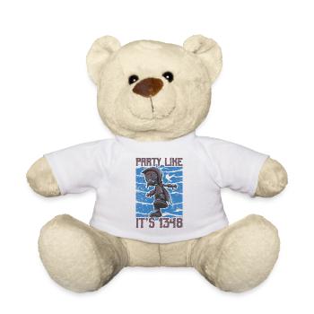 Médecin, médecin, étudiant en médecine, diplômé - Nounours - blanc - Devant