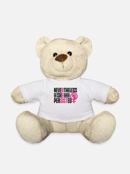 Féministe néanmoins elle - Nounours - blanc