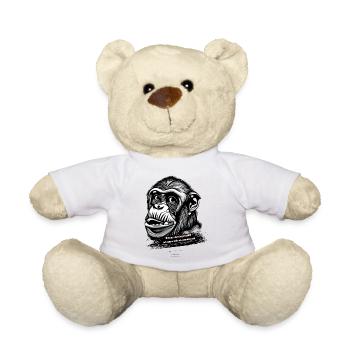 Etwas durchgeknallt ist ganz nah an wundervoll - Teddy - Weiß - Vorne