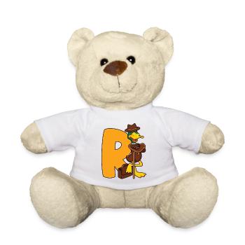 Rente Ente R Rentner Rentnerin Ruhestand Geschenk - Teddy - Weiß - Vorne