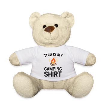 Ceci est ma chemise de camping - Nounours - blanc - Devant