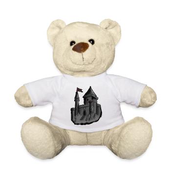 castle - Teddy Bear - white - Front