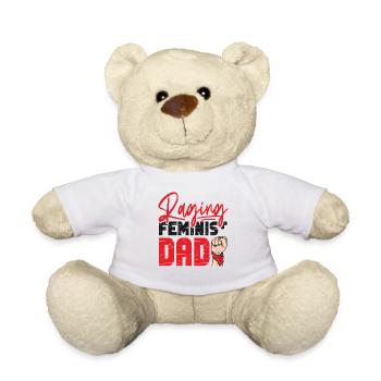 Feminist Raging Feminist Dad - Teddy - Weiß - Vorne