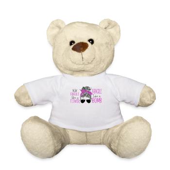 Feminist Not Fragile Like A Flower - Teddy - Weiß - Vorne