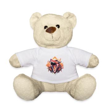 Dinosaurier Trex Dinos Dinosaurus Dino Baby - Teddy - Weiß - Vorne