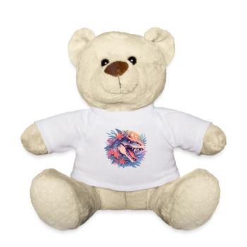 Dinosaurier Trex Dinos Dinosaurus Dino Baby - Teddy - Weiß - Vorne
