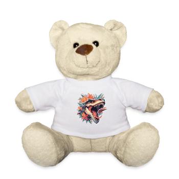 Dinosaurier Trex Dinos Dinosaurus Dino Baby - Teddy - Weiß - Vorne