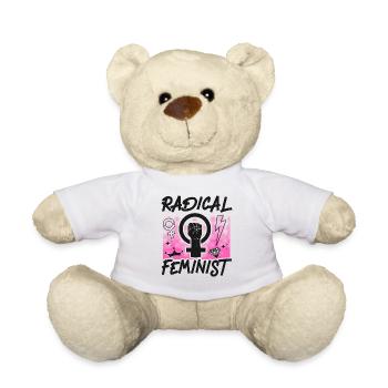 Feminist Radical Feminist - Teddy Bear - white - Front