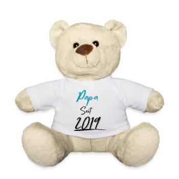 Papa seit 2019 - Teddy - Weiß - Vorne