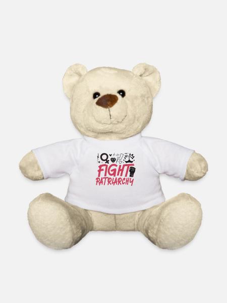 Feminist Fight Patriarchy - Teddy - Weiß