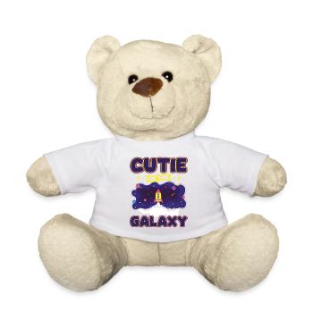 Mignon de la galaxie! Fille mignonne, enfants, petite fille - Nounours - blanc - Devant