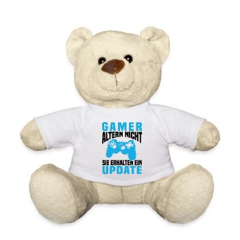 Gamer Altern Nicht Sie Erhalten Ein Update Zocker - Teddy - Weiß - Vorne