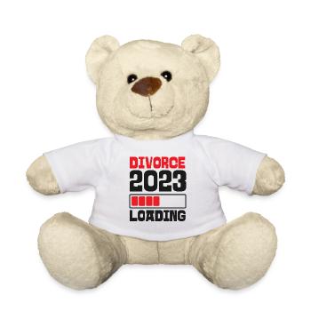 Happy Divorce Party Divorce 2023 - Teddy Bear - white - Front