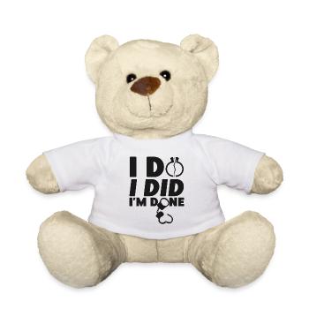 Happy Divorce Party I Do I Did I'm - Teddy - Weiß - Vorne