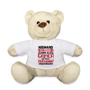 Niemand Ist Perfekt Aber Gamer Ist Gamer Nah Dran - Teddy - Weiß - Vorne