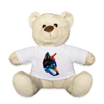Wolf - Teddy Bear - white - Front