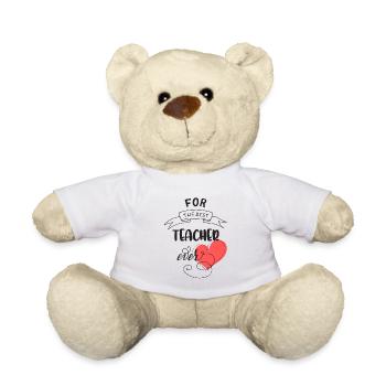 For the best teacher ever - Teddy Bear - white - Front