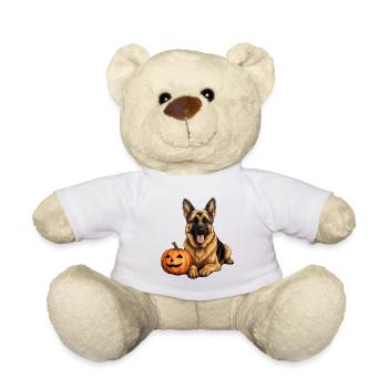 Deutscher Schäferhund-Kürbis, faule - Teddy - Weiß - Vorne