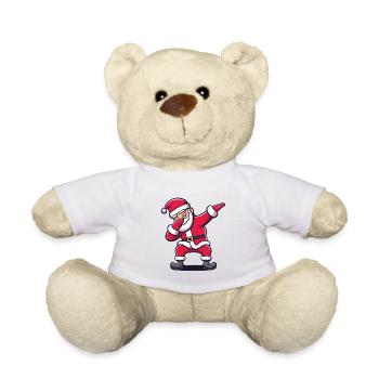 Dabbing Père Noël Dab Weihnachtsmann Nikolaus - Nounours - blanc - Devant