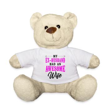 Joyeux divorce Party Mon ex mari - Nounours - blanc - Devant