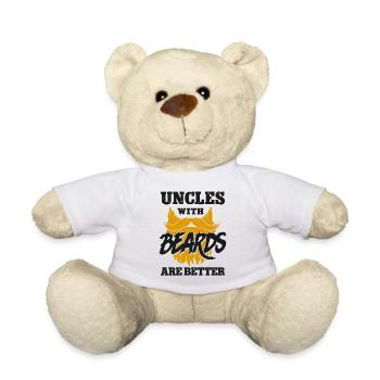 Amant barbe Homme barbu Oncle - Nounours - blanc - Devant