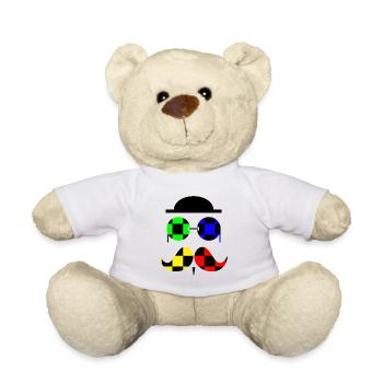 Checkered hipster in black - Nounours - blanc - Devant