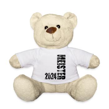 Abschluss Meister 2024 Vintage Design - Teddy - Weiß - Vorne