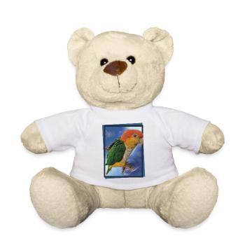 Le caïque à tête orange - Nounours - blanc - Devant