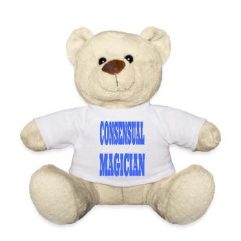 ConsensualMagicianBlue - Teddy Bear - white - Front