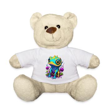Trippy Frog 01 - Teddy Bear - white - Front