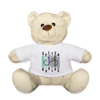 Selten Radlos - Fahrrad, Radsport lustiger Spruch - Teddy - Weiß - Vorne