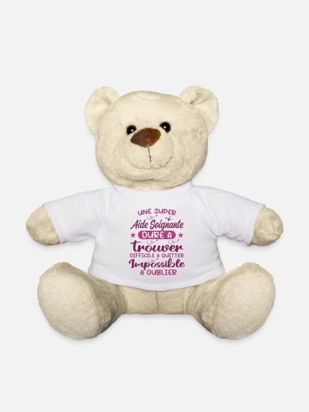 Aide Soignante Aides Soignants - Nounours - blanc