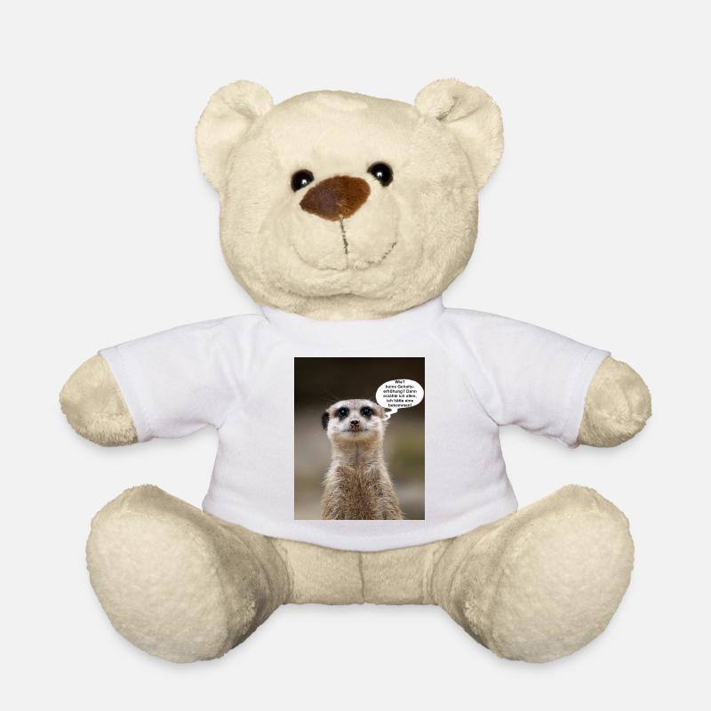 Erdmännchen - Teddy - Weiß