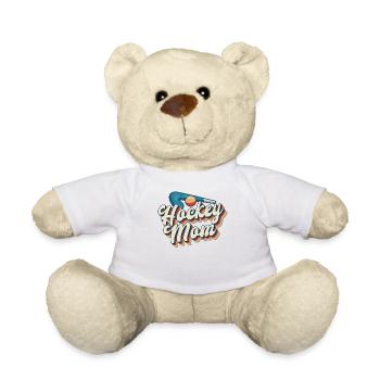 Field Hockey Mom Retro Hockey Mom - Teddy Bear - white - Front