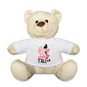 Field Hockey Game Day Y'All - Teddy Bear - white - Front