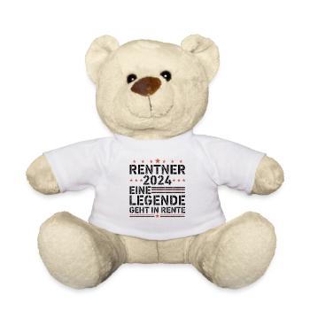 Rentner 2024 eine legende geht in rente - Teddy - Weiß - Vorne