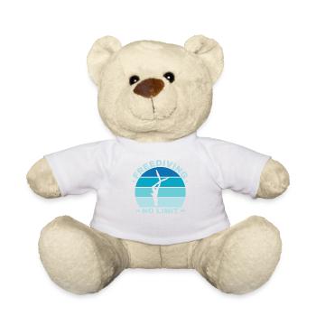 Diving, Freediving, Apnea No Limit Freediving - Teddy Bear - white - Front