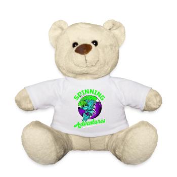 Fishing, Angler, Fisherman Fishing and Pike Fishing - Teddy Bear - white - Front
