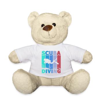 Scuba Diving, Scuba Diving, Holiday Sea Diver - Teddy Bear - white - Front