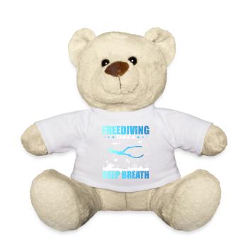 Plongée, Apnée, Apnée No Limit Apnée - Nounours - blanc - Devant