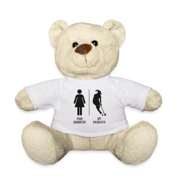Hockey sur gazon Votre fille Mon - Nounours - blanc - Devant