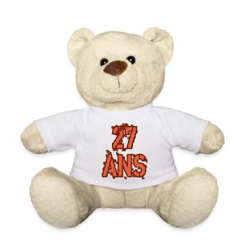 27 ANS - Nounours - blanc - Devant