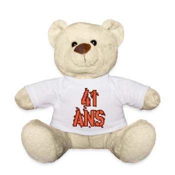 41 ANS - Nounours - blanc - Devant