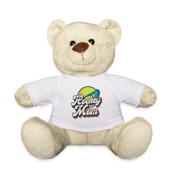 Field Hockey Mom Retro Hockey Mom - Teddy Bear - white - Front