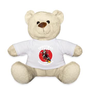Skater Skatebaord Outfit Noël Love - Nounours - blanc - Devant