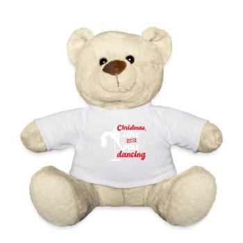 Danseuse polonaise, Pole Dancing Noël Amour - Nounours - blanc - Devant