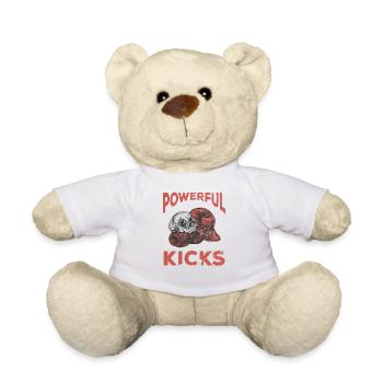 Kickboxer Martial Arts Kickboxing Kickboxen - Teddy Bear - white - Front