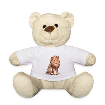 Lion, Chat Sauvage, Tête De Lion, Lion, Bébé, Gros Chat - Nounours - blanc - Devant