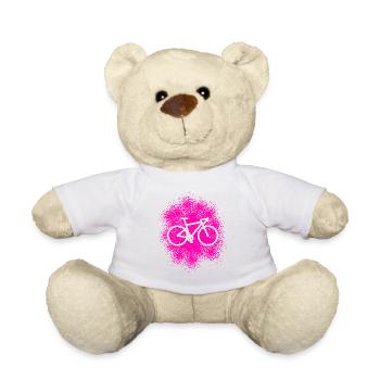 Gravel Bike Rennrad Fahrradfahrerin - Teddy - Weiß - Vorne